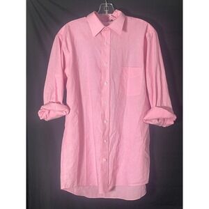 Men's pink long sleeve button down size xl‎